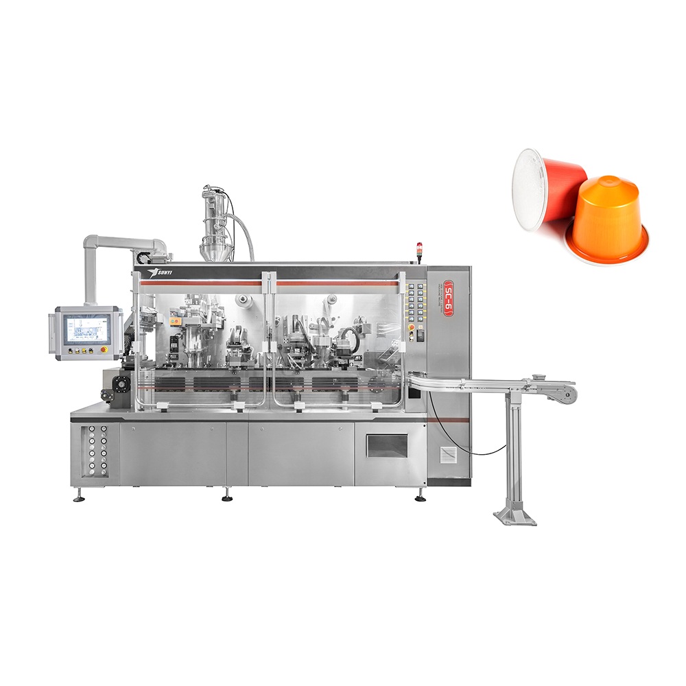 SC4 Four Lanes High Speed Coffee Capsule Filling Sealing Machine from